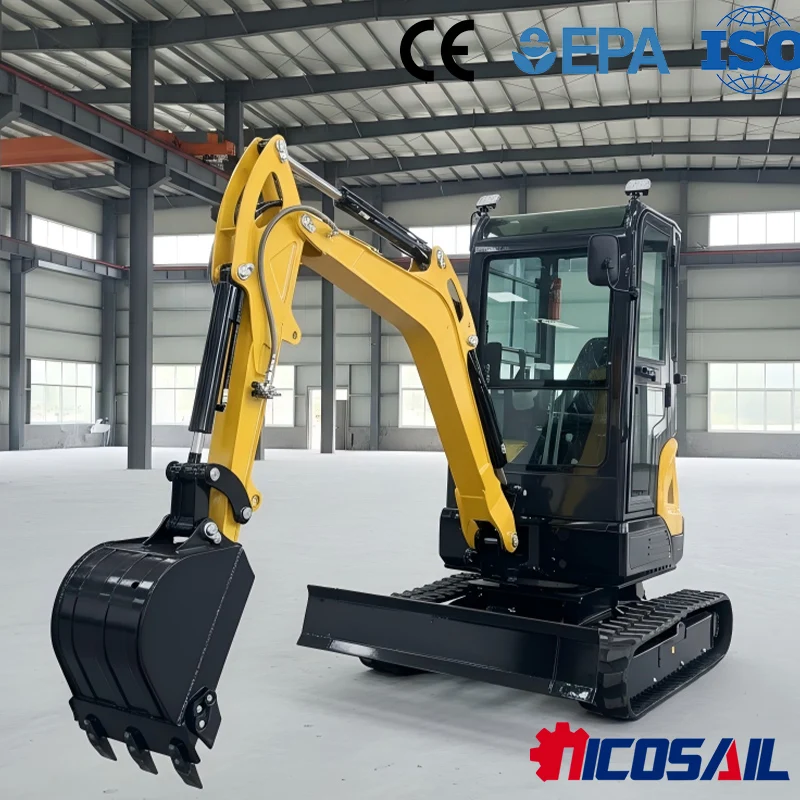 

Nicosail 2.5t Mini Excavator 18.5kW Euro 5 CE Approved Small Hydraulic Digger for Agricultural Construction Landscaping Site