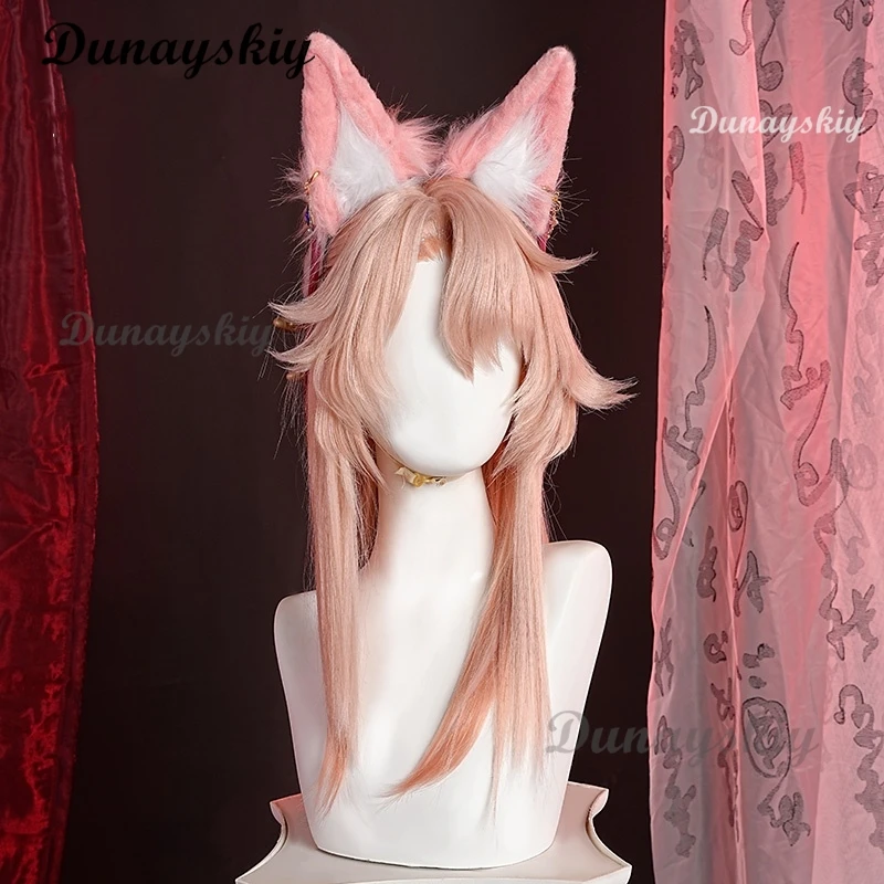 Реквизит для косплея игры Jiaoqiu, головной убор + хвост игры Honkai Star Rail Jiaoqiu, детский Косплей