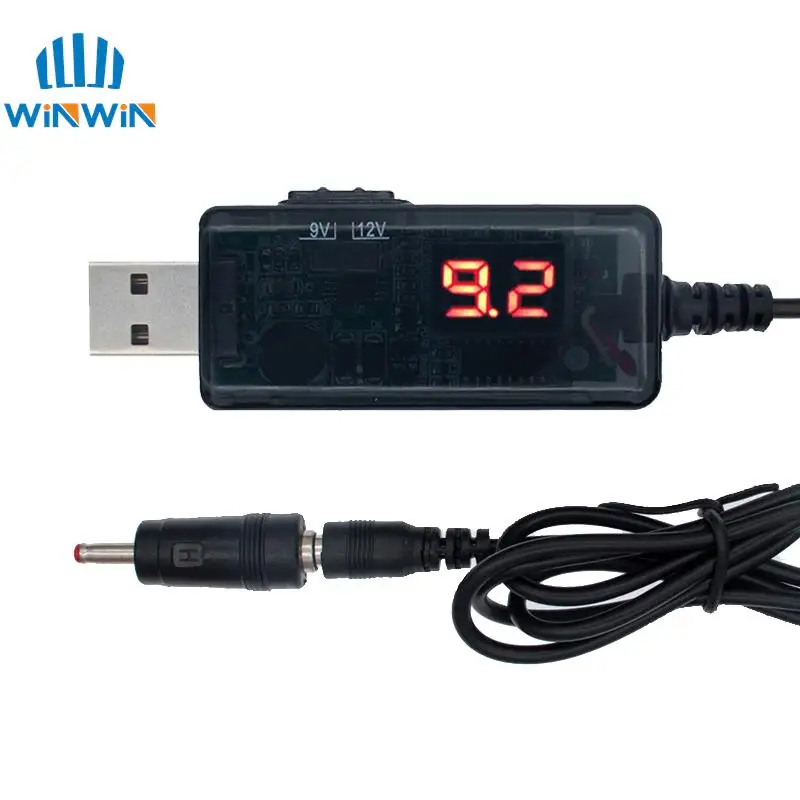 AITEWIN ROBOT USB Boost Converter DC 5V to 9V 12V USB Step-up Converter Cable + 3.5x1.35mm Connecter For Power Supply/Charger