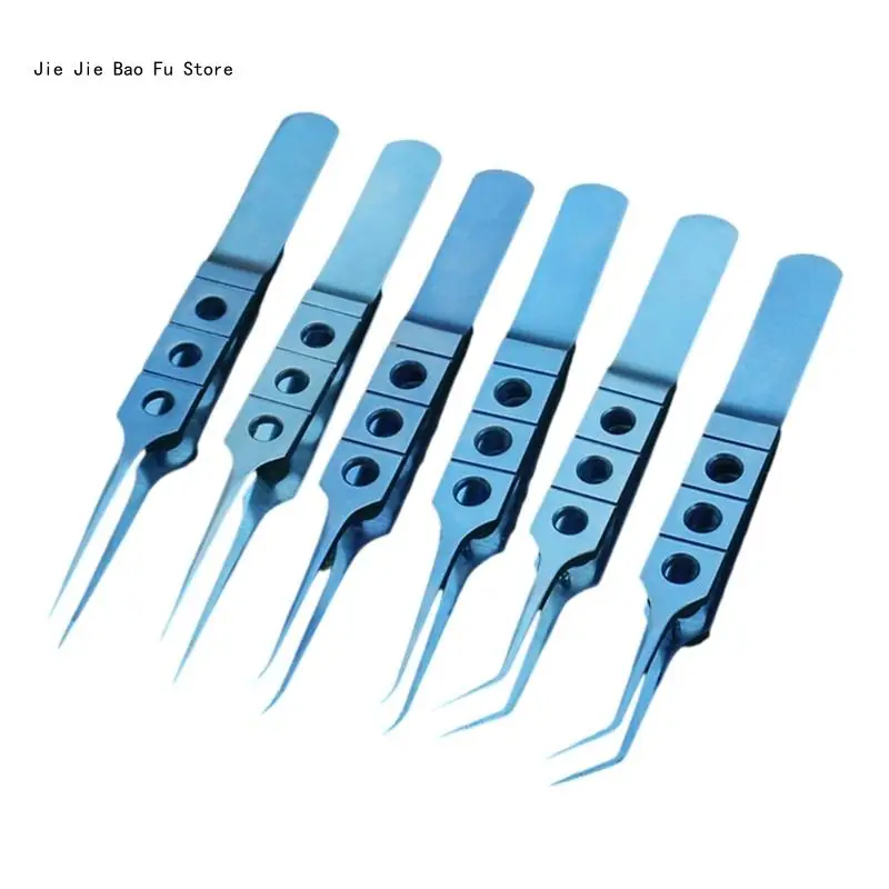 

E8BD Пинцет для век с тонкими кончиками, 11 см, офтальмологические микрохирургические инструменты для точных микрощипцов для век