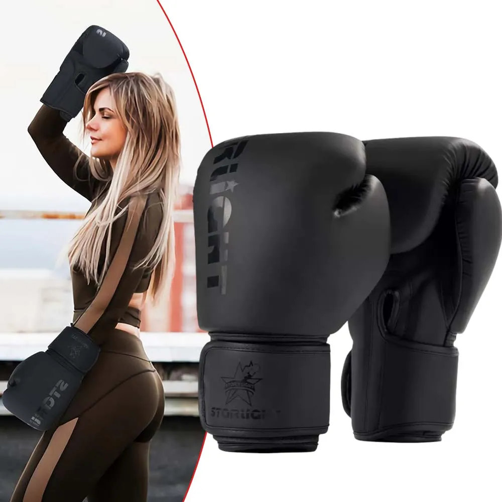 

Eco Friendly Leather Boxing Gloves Breathable Mesh Thai Pro Sanda Free Fight MMA 6oz 8oz 10oz 12oz 14oz 16oz Adult Youth Combat