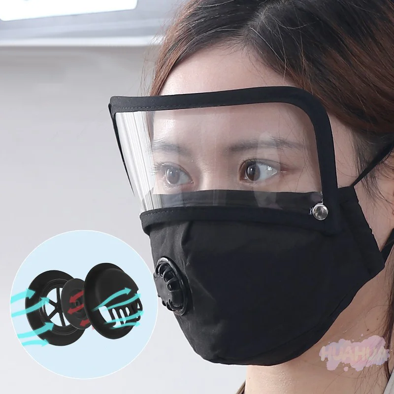 HUA HUA Sports Warm Mask Filter Outdoor Riding Dust Mask Protective Lens Removable Washable Labor Insurance