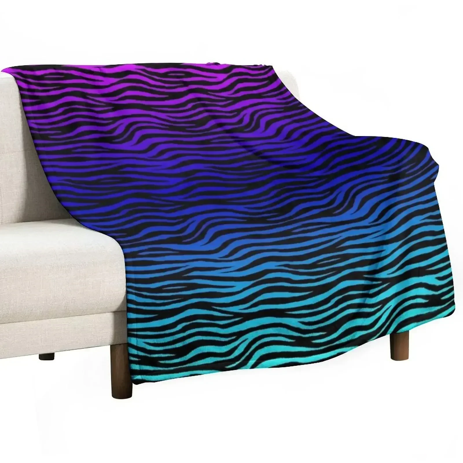 Purple Zebra Print Throw Blanket Flannel Fabric christmas gifts Luxury St Extra Large Throw Soft Big Luxury Throw Blankets