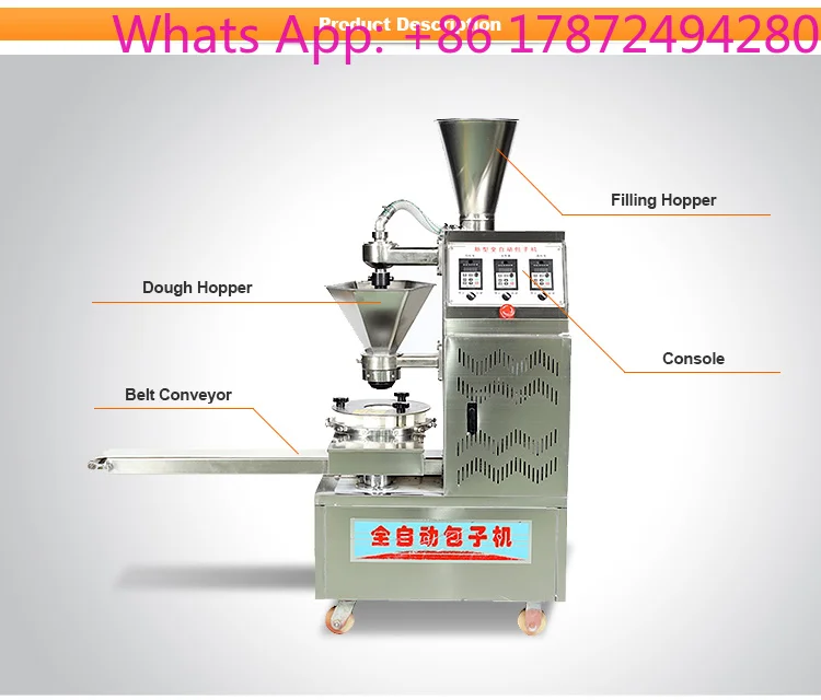 Automatic Steamed Bread Bun Filling Machine, Xiaolongbao Baozi Soup Momo Dumpling Stuffing Making Machine 110v 220v 240v