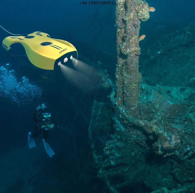 Exploration Robot with Real Time Transmission Underwater SMACO ROV 4K UHD  Waterproof