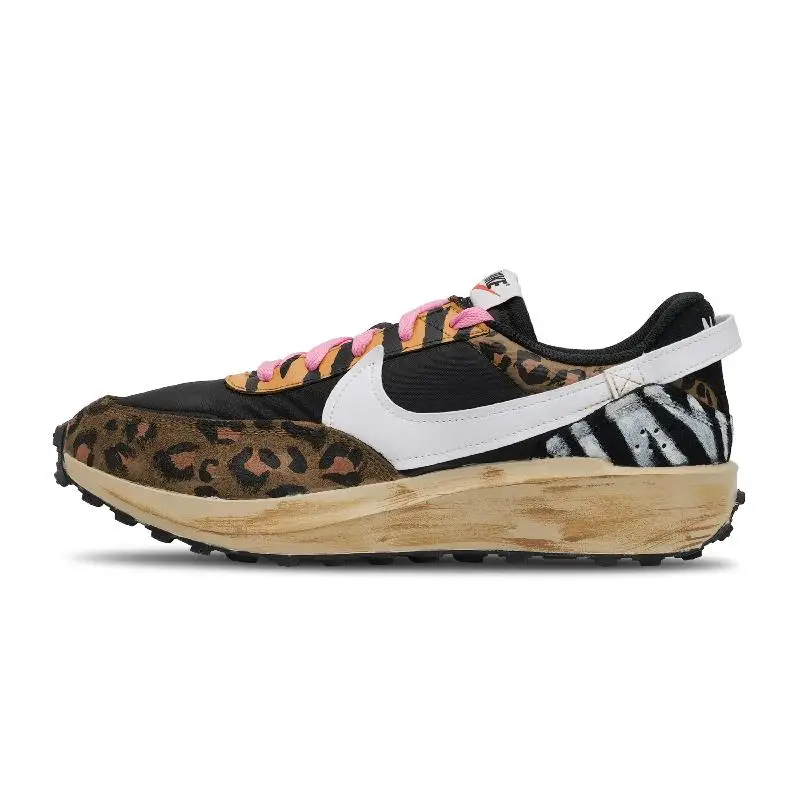 【Customize】Nike Waffle Debut Lifestyle Shoes Men Low-top Back/Brown Sneakers shoes DH9522-001