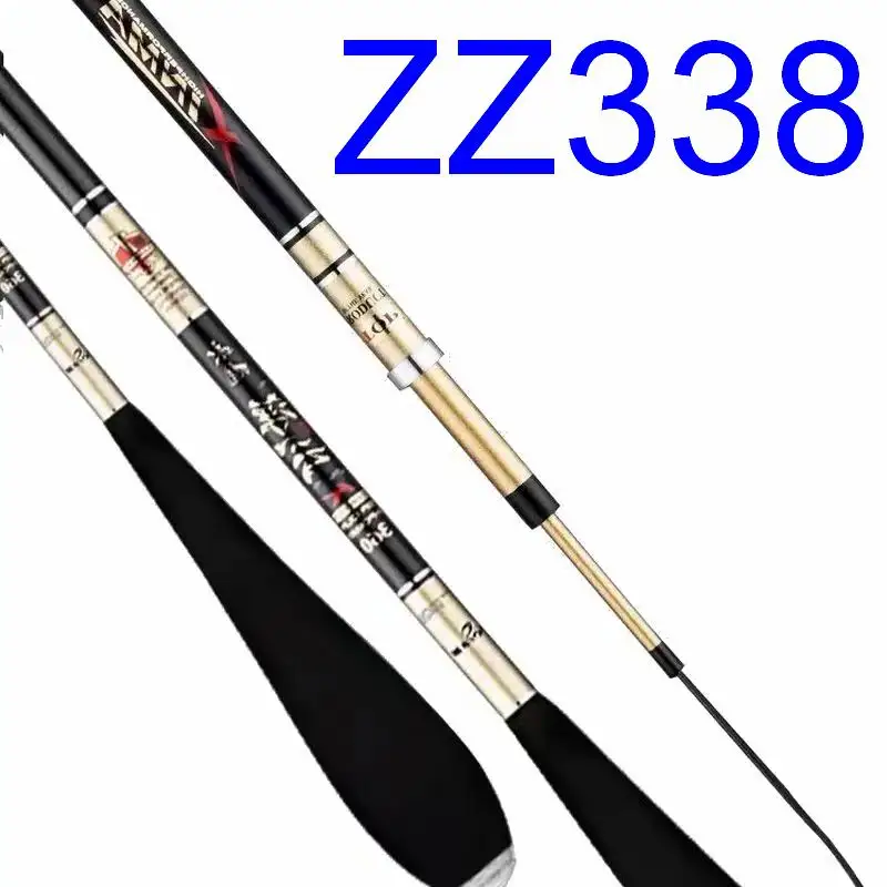 ZZ338 2.7m 3.6m 3.9m 4.5m 4.8m 5.4m 5.7m 6.3m Crucian Fishing Rod Carbonfiber HERABUNA with 2 Tips