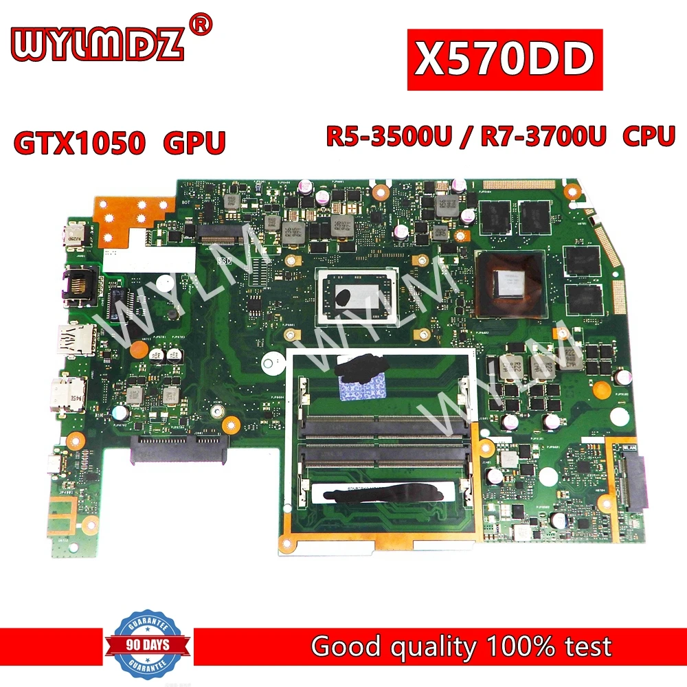 X570ZD With R5-2500U R7-2700U CPU GTX1050 GPU Mainboard For ASUS X570 X570Z X570ZD YX570ZD YX570Z X570DD Laptop Motherboard