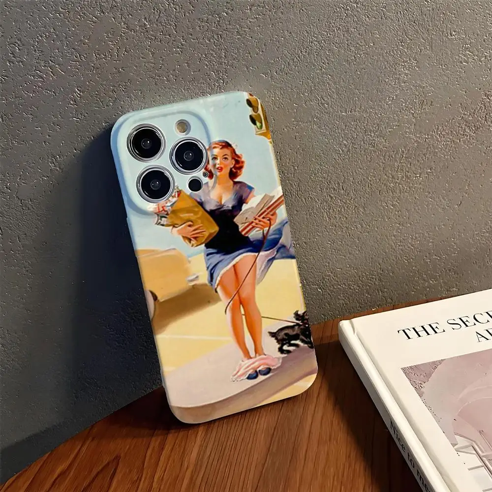 

Pin Up Girl Phone Case Phone Case For IPhone 17 16 15 14 13 12 11 Pro Max X XR XSMax 7 8 Plus Glossy Film Hard PC Cover