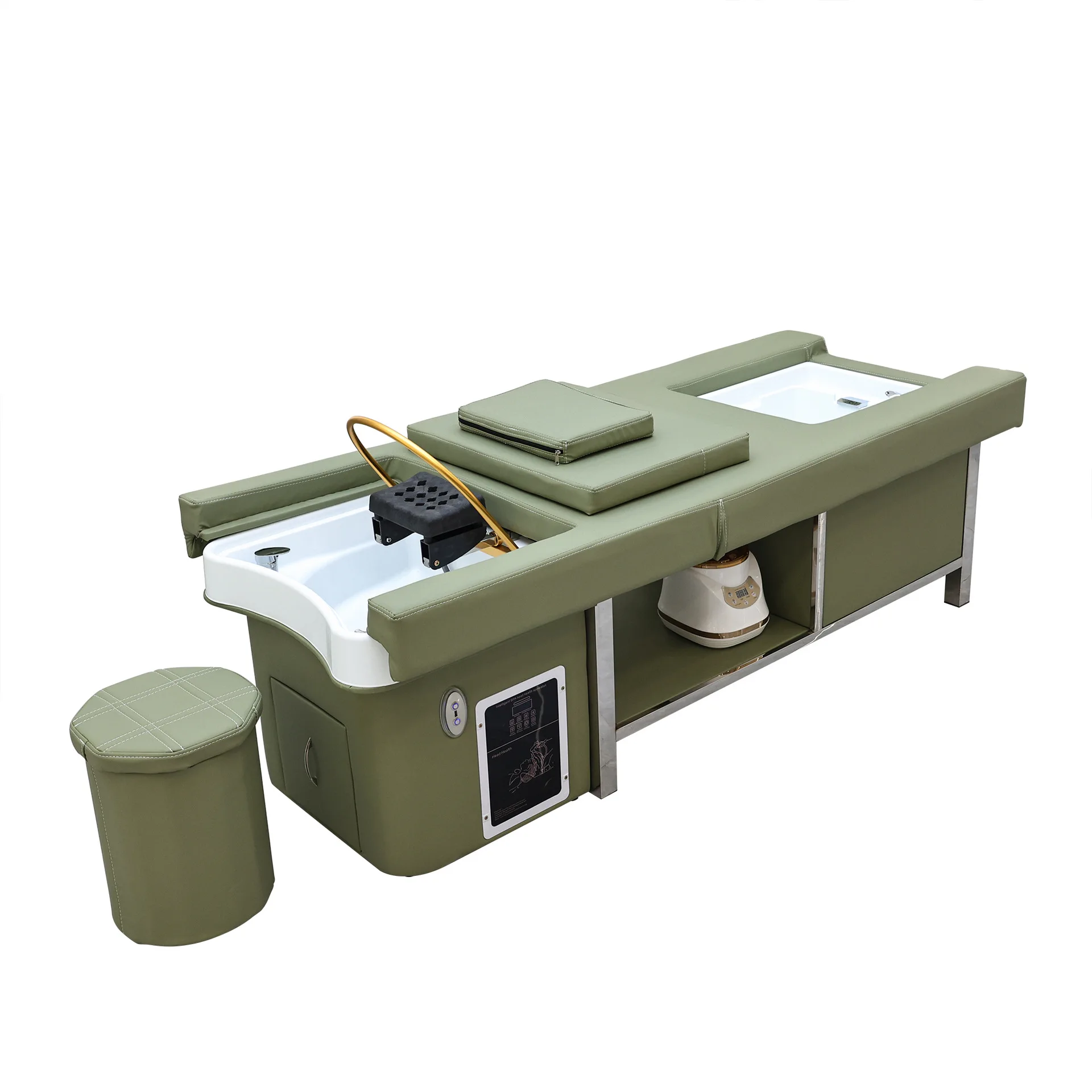 CX custom electric shampoo bed barber shop hair salon shampoo bed, water circulation fumigation foot massage bed