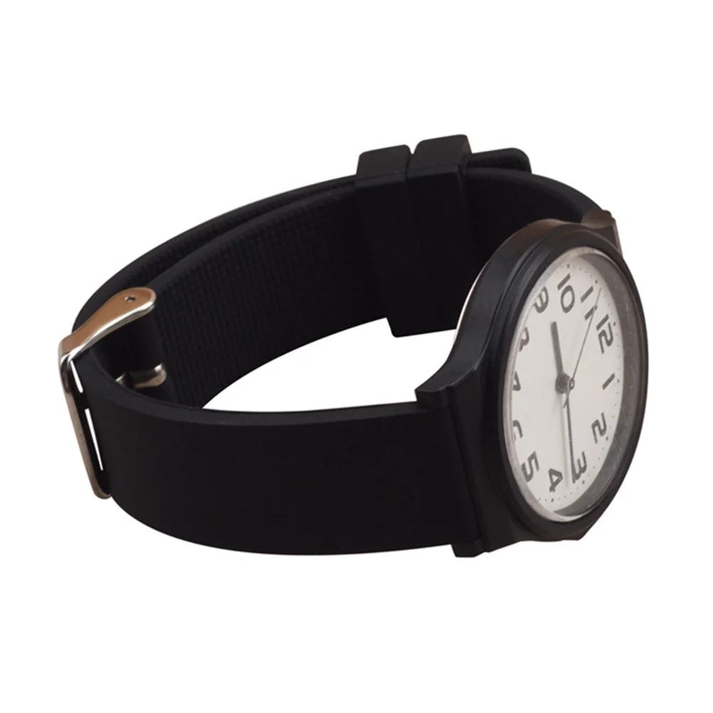 

1pc Silicone Band 18Mm Durable Flexible Replacement Strap For Smart Watch Quartz Eco-Friendly Men Women Sports Silicone Wrist