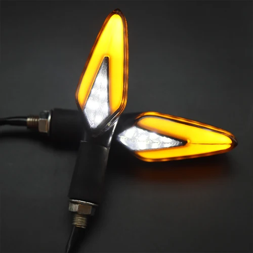 Imagen 1 del producto Señal de giro LED para motocicleta, luz intermitente Universal ABS de 12V para Benelli TRK 251 Aprilia Keeway RKF 125 Zontes 125 T310