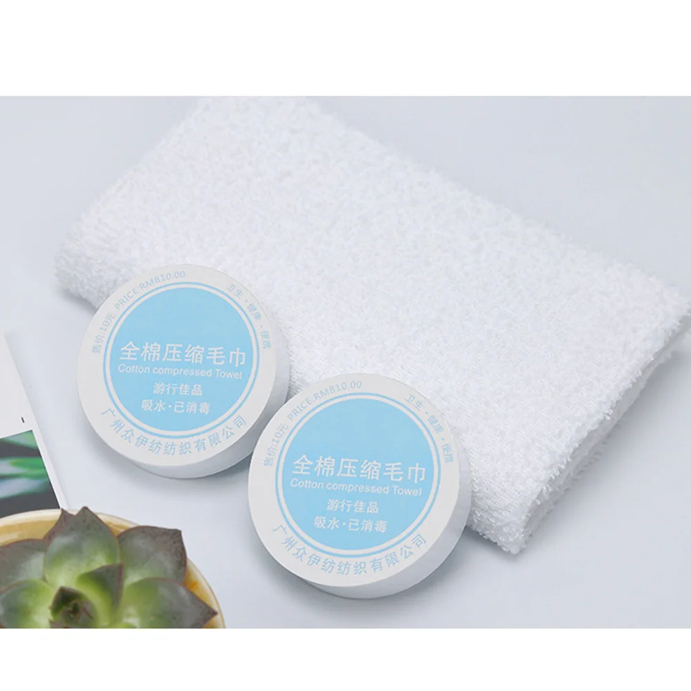 

5pcs Compressed Towels Portable Traveling Wipes Disposable Outdoor Camping Hiking Soft Cotton Facial Body Sensitive Skin