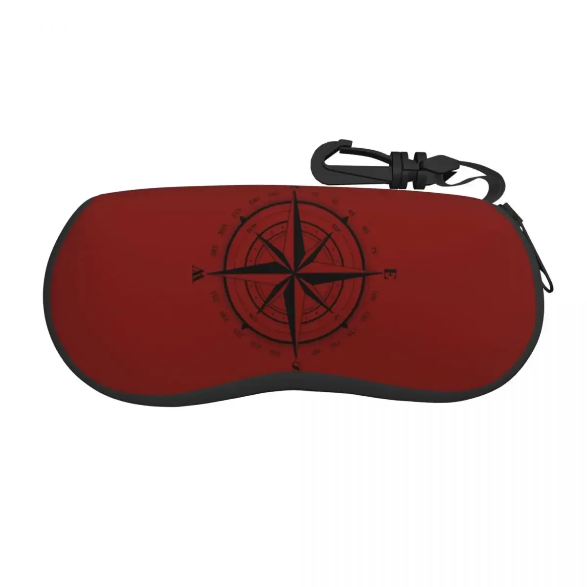 Custom True North Compass Nautical Love Shell Glasses Case Unisex Sailing Sailor Eyeglasses  Sunglasses Protector Box