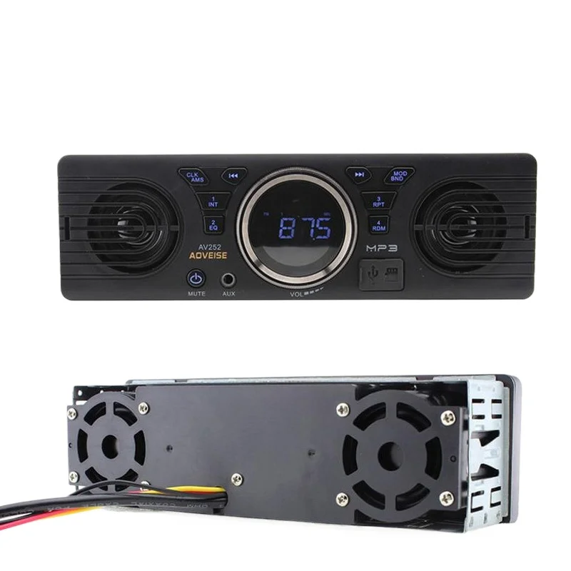 

Car single ingot player 12V car plug-in card MP3 audio radio built-in speaker with Bluetooth host speaker