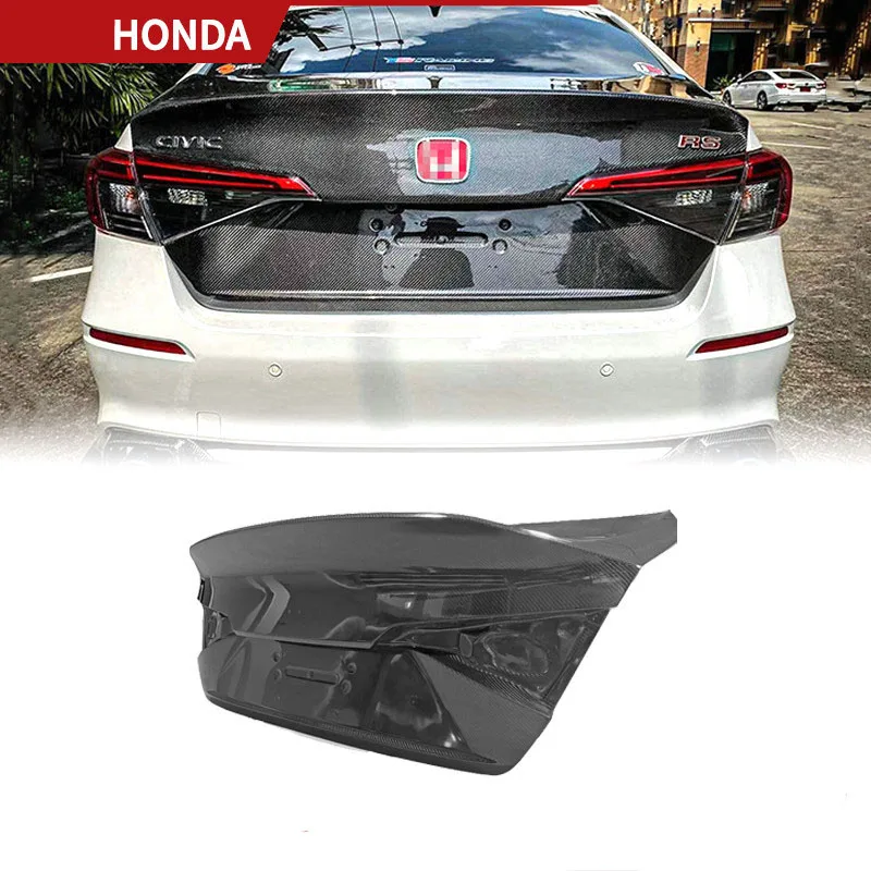 

Compatible with 22 models of Honda Civic 11th generation carbon fiber rear tail cover rear wing of the luggage compartment