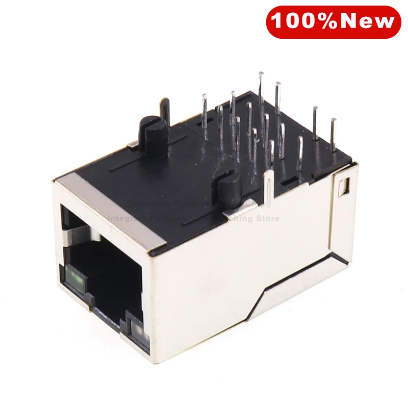 7499110124 Conectores modulares RJ45 8P8C/Conectores Ethernet RJ45 Intgtd XFMR 1x1 THT Tab Up