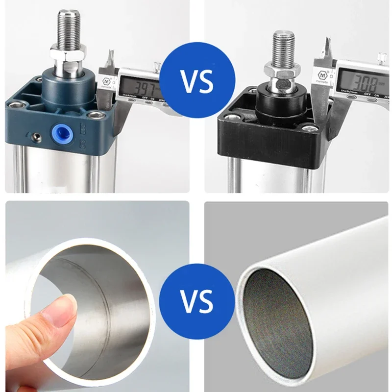 Pneumatic Cylinder SC Standard Air Cylinder 32/40/50/63/80/100mm Bore 25/50/75/100/125/150/175/200mm Stroke Pneumatic Cylinders