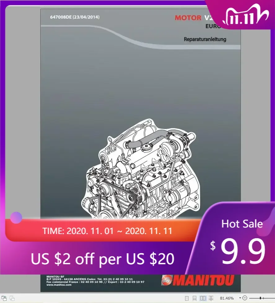 

AutoCD Manitou Machinery 2.72 GB PDF German Language 2022 Repair Manual DVD