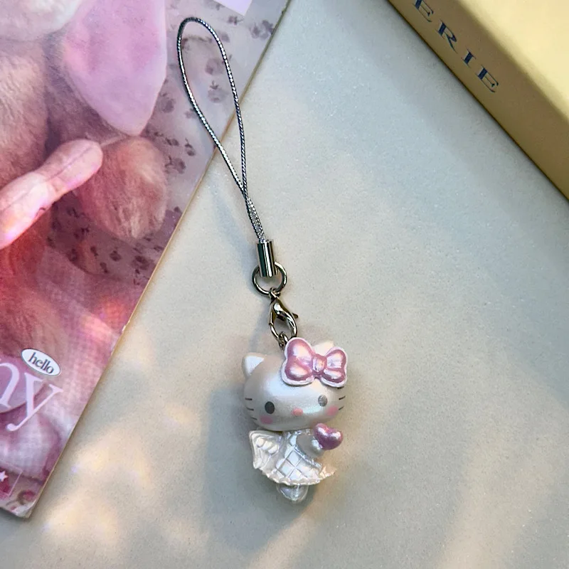 

Mini for Hello Kitty Dolls Keychain Toys Kawaii Anime Toy Diy Backpack Pendant Kids Birthday Christmas Gifts