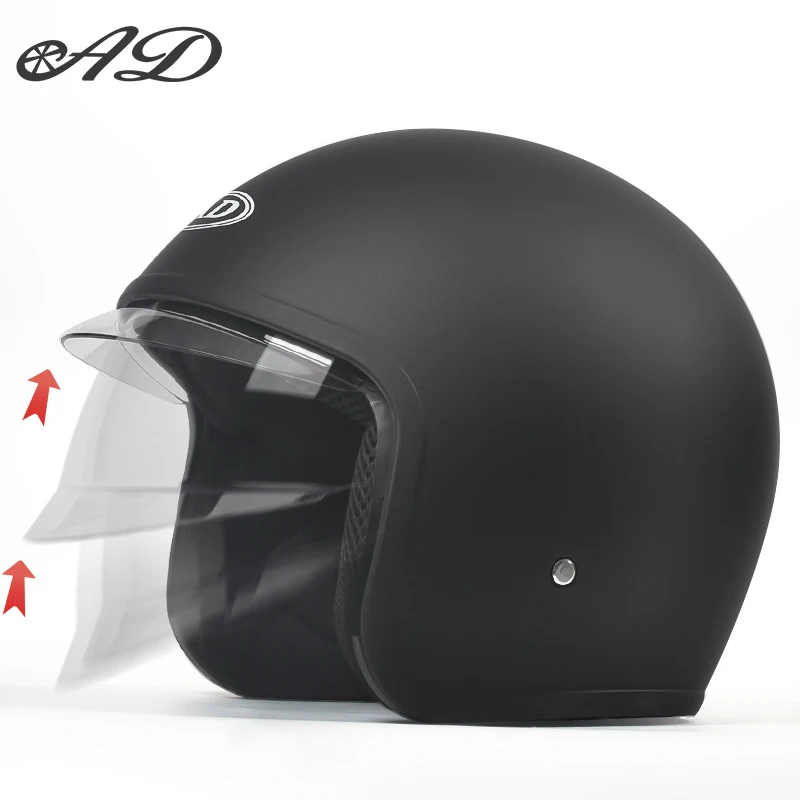 AD motorcycle helmet, men's and women's universal helmet, four season universal half helmet, winter safety helmet, electric peda