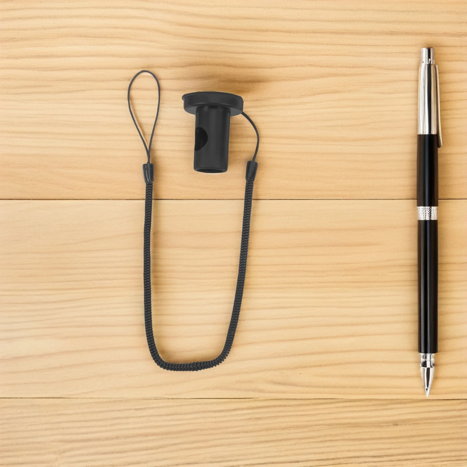 Suporte de caneta elástico clipe retrátil caneta trela 1.3m anti-perdido primavera corda notebook stylus cordão para professores estudantes