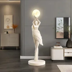 Modern Art Floor Lamp Home decoration Lights Living Room Bedroom Humanoid Atmosphere Lamps Couch High-End Sculpture LED Lighting