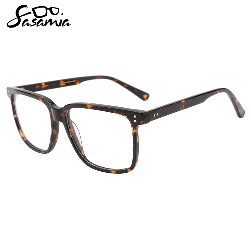 SASAMIA Unisex Eyewear Acetate Rectangle Classical Colors Glasses Optical Prescription Glasses Thin Frame Colors Glasses WD1393