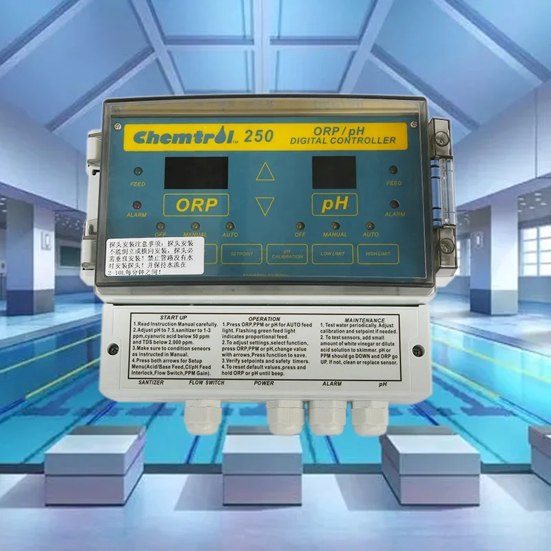 High Efficiency Chemtrol 250 Swimming Pool PH/ORP Monitor Water Quality Controller