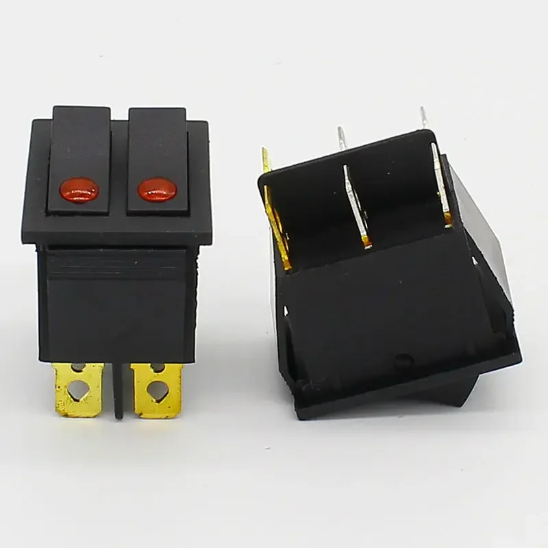 1 Stuks Rocker Cat-Eye Twee Bende Dubbele Schakelaar