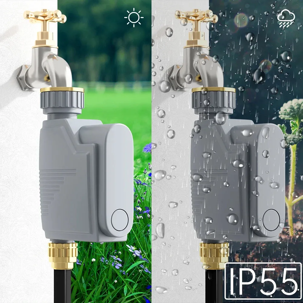 WIFI Garden Watering Timer Smart Sprinkler Drip Irrigation System Built-in Water Flow Recorder Flower Waterer Water Controller