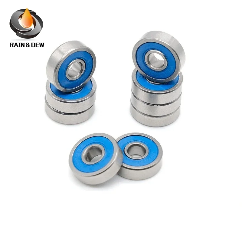 695RS Bearing 5x13x4 mm ABEC-7 10PCS Hobby Electric RC Car Truck Ball Bearings 695-2RS 695 RS 2RS Blue Sealed