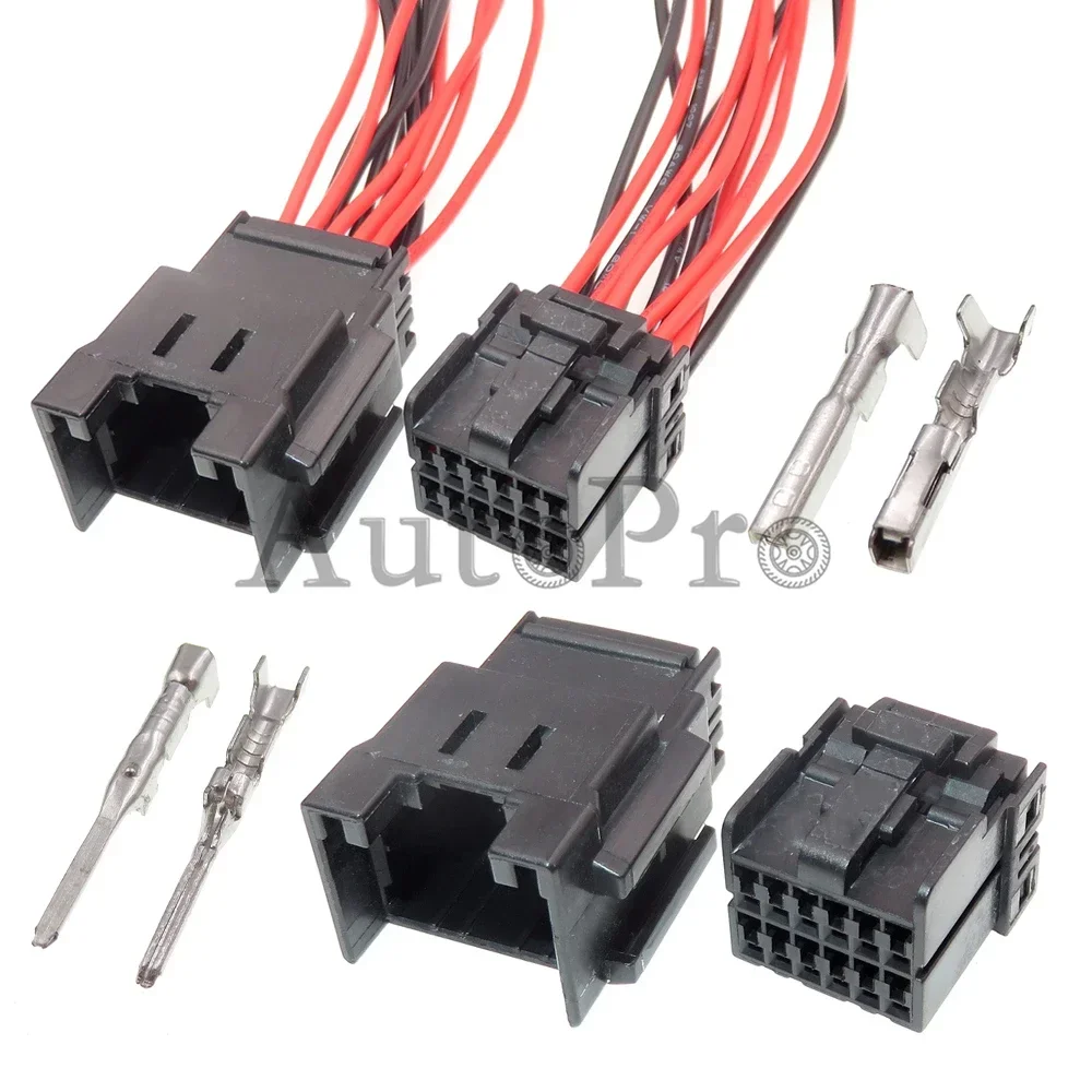 1 Set 12 Hole 174058-2 174045-2 AC Assembly Car Plastic Housing Unsealed Connector Auto Electrical Wire Socket With Terminal