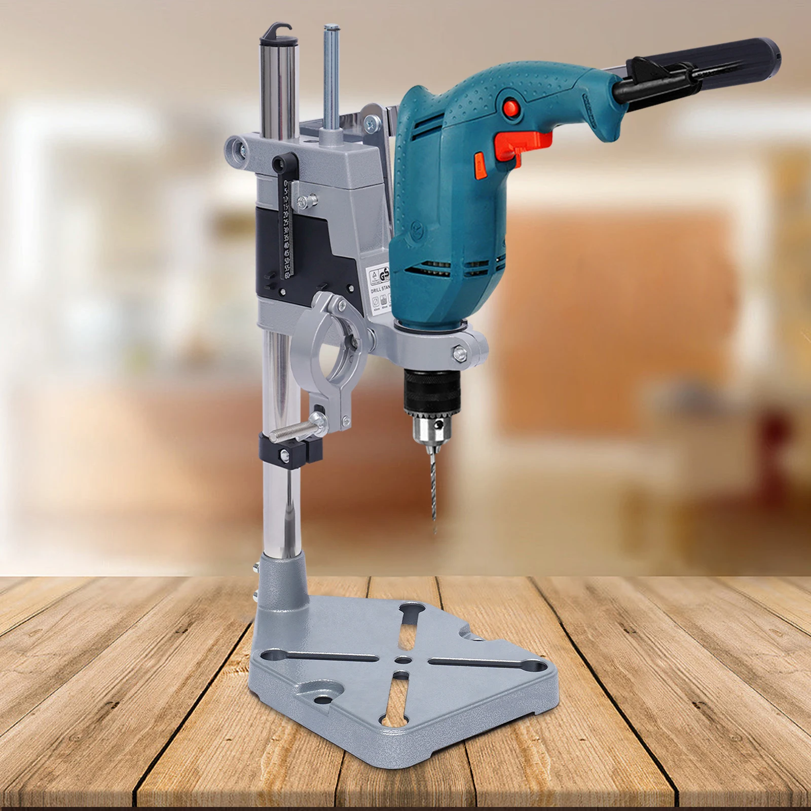 Adjustable Bench Clamp Drill Press Stand Workbench Repair Tool For Hand Drilling