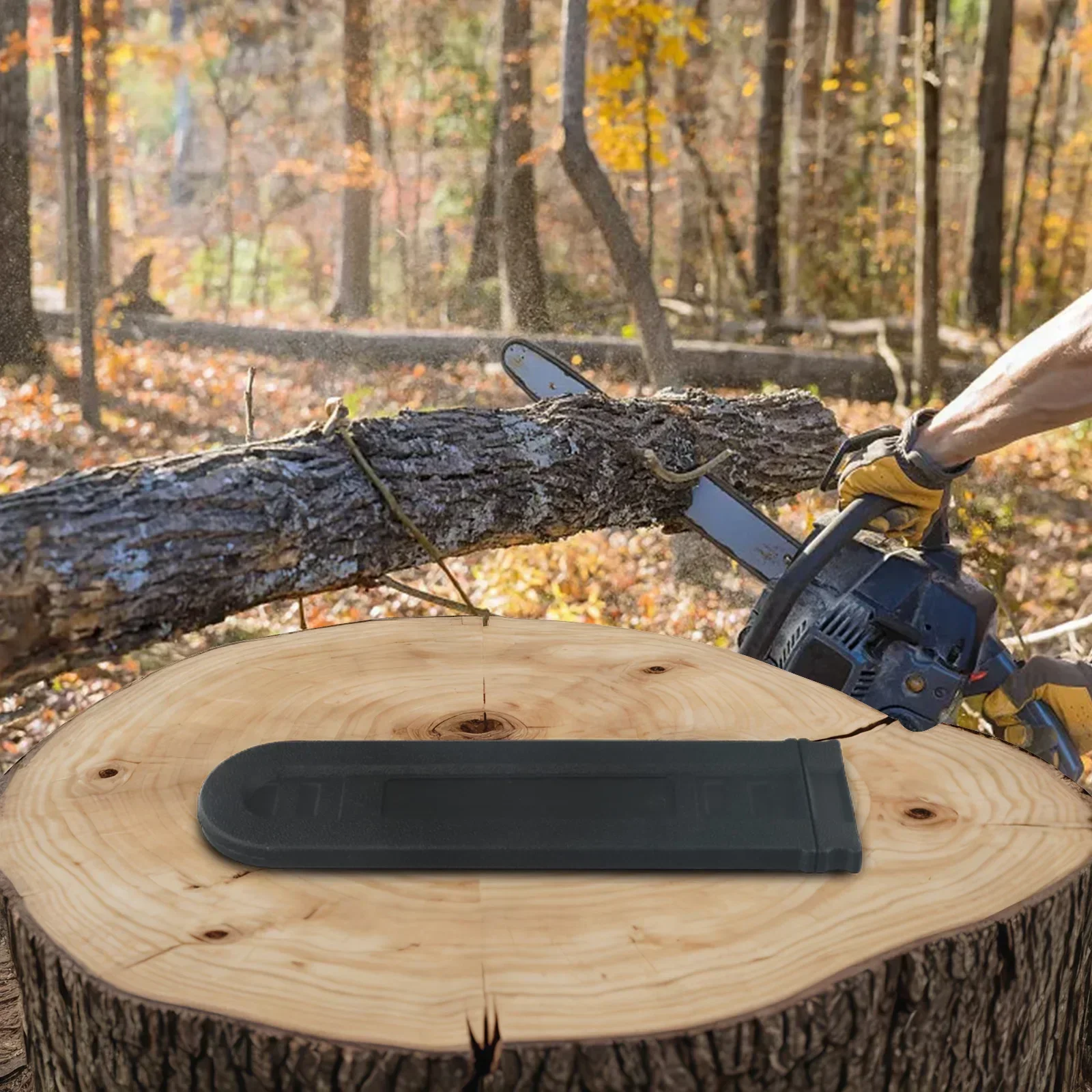 Chainsaw Guard Chainsaw Bar Cover Protect Chainsaw Froming Rusting 12'' 3.5'' Plastic For 8-12 Inches General Accessories