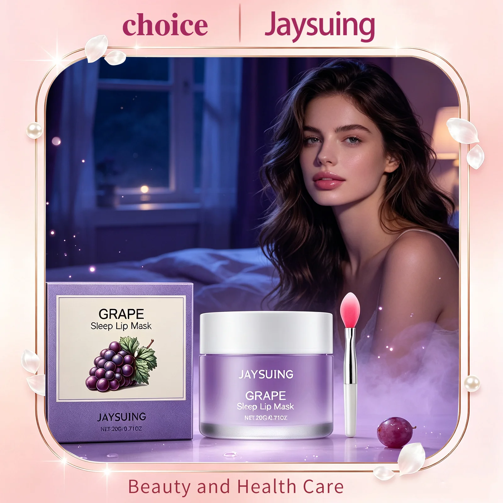 Jaysuing Sleep Lip Mask Overnight Deep Lip Nourishment Repair Dry Peeling Lips Reduce Lip Lines Gentle Night Hydration Lip Mask