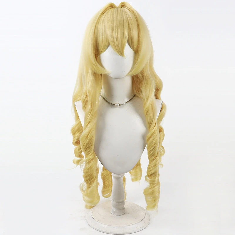 Game Crown Naked King Cosplay Wig Naked King Golden Blonde Cos Hair For Comicon Party Adult Women Men