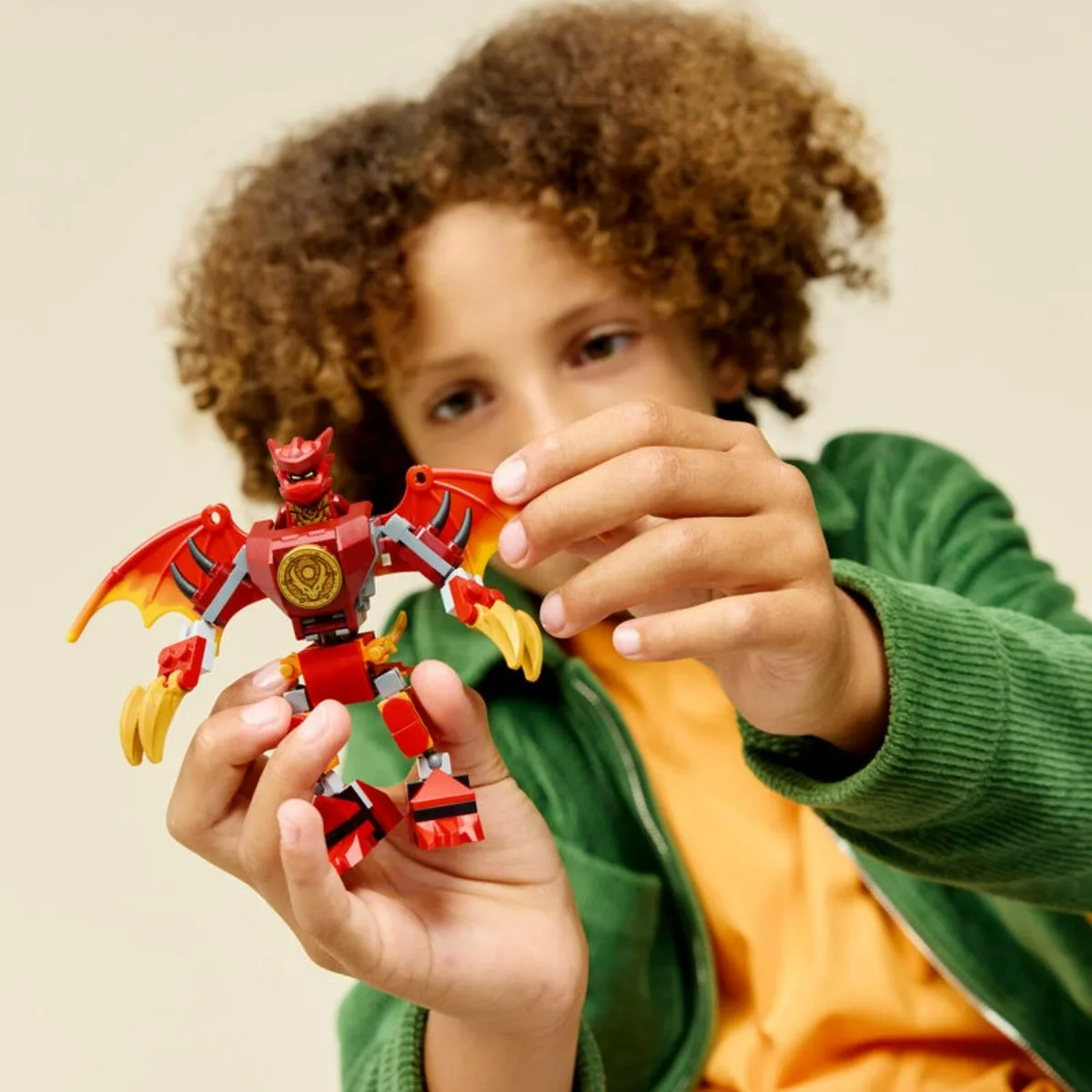 赤 セットアップDRAGON YOU WITH サイズ2 LEGO® NINJAGO Kai's Dragon Mech Battle Pack 71851 Building Blocks