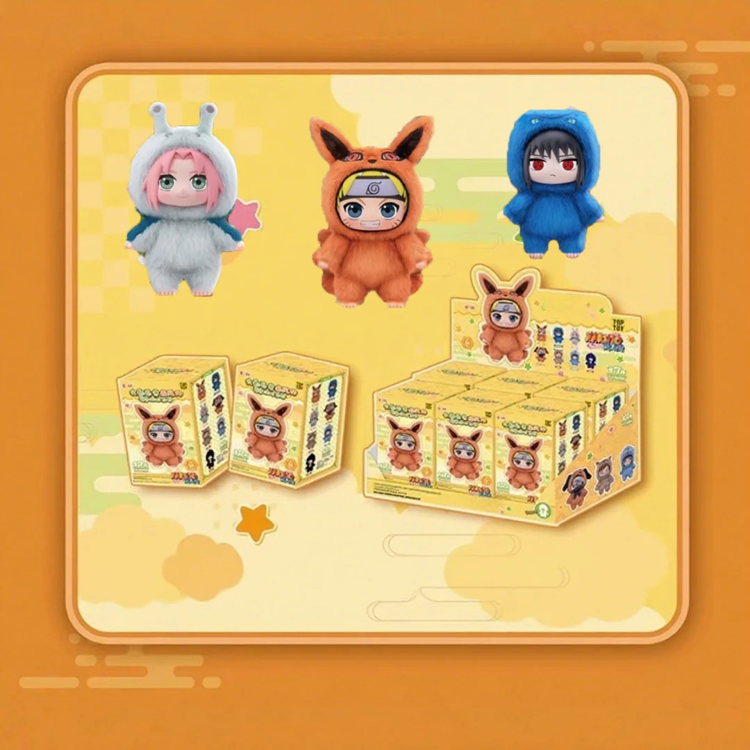 

Официальная лицензированная серия «Наруто Шиппуден» 2025 года, слепая коробка для вечеринки «Милый зверь»: модные виниловые фигурки/плюшевые куклы/декоративные украшения