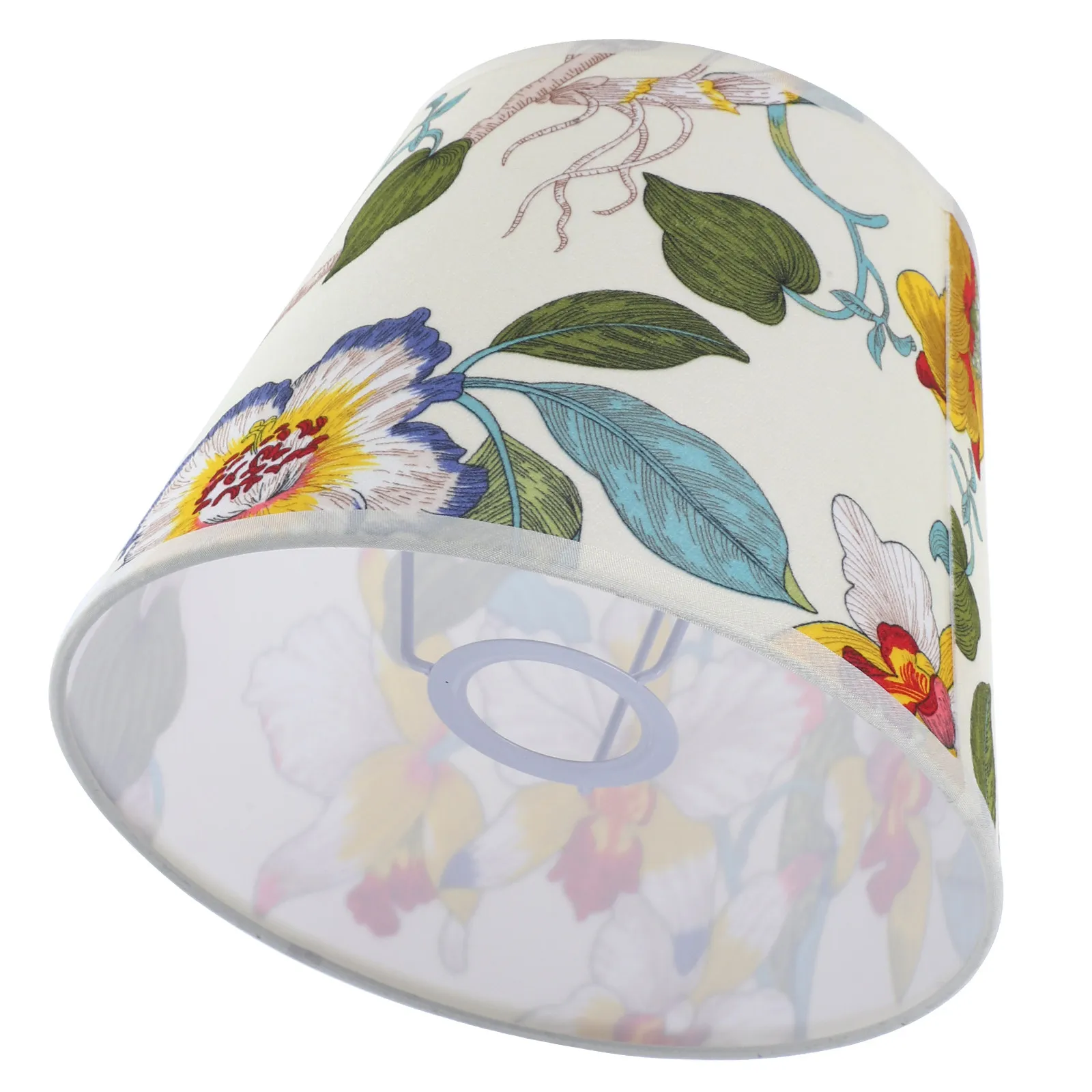 

Floral Lampshade Bright Patterns Replacement Table Bedside Cloth Metal Modern Chandelier Lampshades Home Decor