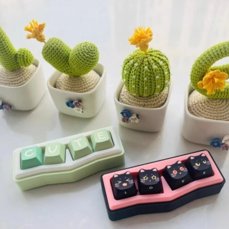 Custom Mifuny Jin Lab Four Key Alice Small Keyboard Single Mode 3D Printing Support Via Key Changing Mini Keyboard Splicing Cute