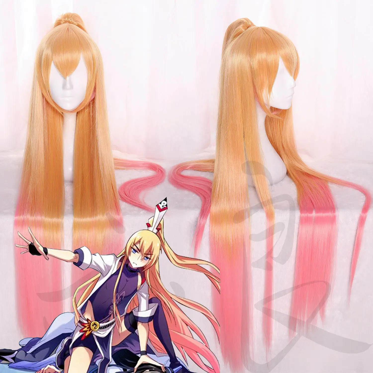 

Anime The Scumbag Shizun Is Mine Gong Changsheng Cosplay Wig Halloween Carnival Party Props Synthetic Hair + Wig Cap