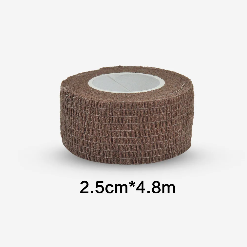 brown Waterproof Therapy Self Adhesive Bandage Muscle Tape Finger Joints Wrap First Aid Kit Pet Elastic