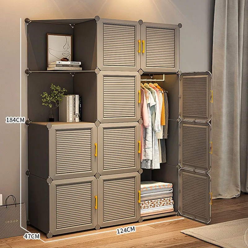 Organizer Storage Wardrobe Clothes Partitions Portable Cabinet Closet Simple Modern Nordic Watches Guarda Roupa Salon Furniture