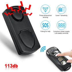 113db Wireless Motorcycle Alarm Remote Control Waterproof Bicycle Alarm for Moto Electric Anti-Theft Bike Alarm for Motorcycle