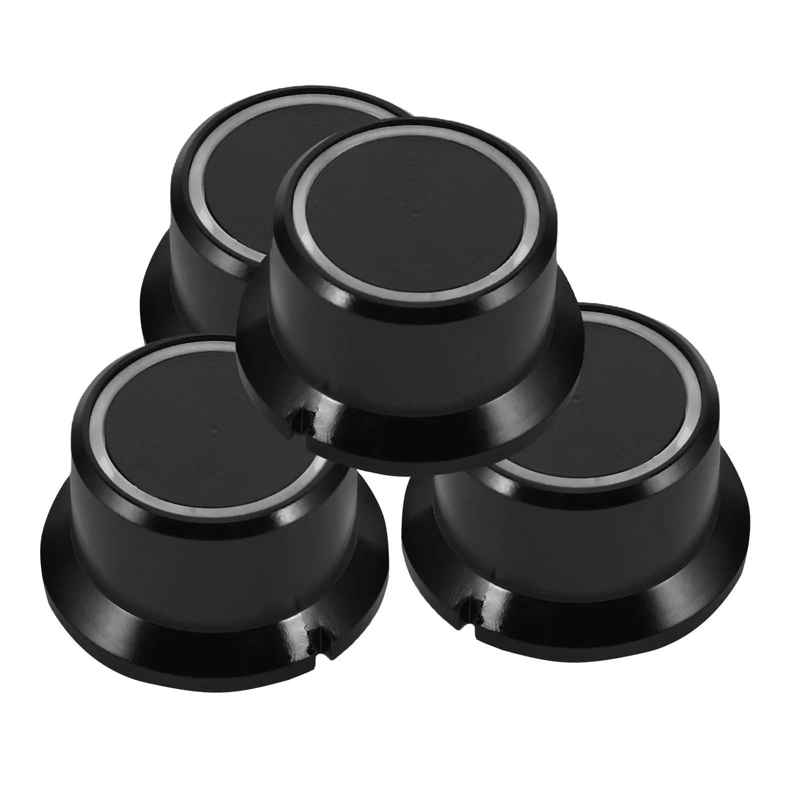 4Pcs Translucent Hat Shape Amplifier Volume Control Knobs for Audio Devices Speaker Mixer Adjustable Rotary