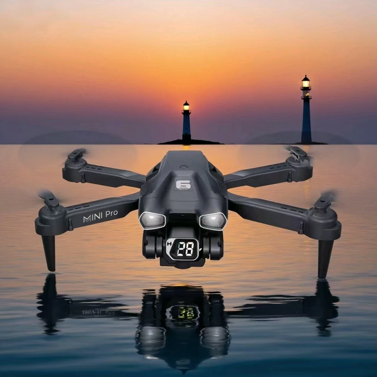 H66 Mini Drone 4K Dual Camera, GPS FPV, Obstacle Avoidance, Optical Flow, Fixed Height, for Beginners