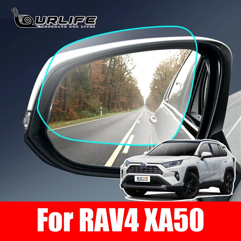 

For Toyota Rav4 XA50 RAV 4 50 2019-2024 Full Cover Rearview Mirror Anti-Fog Films Rainproof Anti Fog Film Accessories 2020 2021