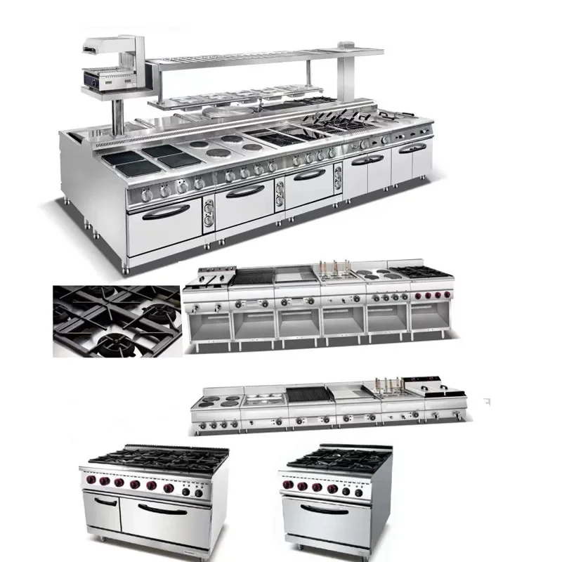 -Other Hotel Restaurant Supplier Heavy Duty Seafood Buffet Gas Stove Kitchen Cooking Set Commercial Restaurant Equipment