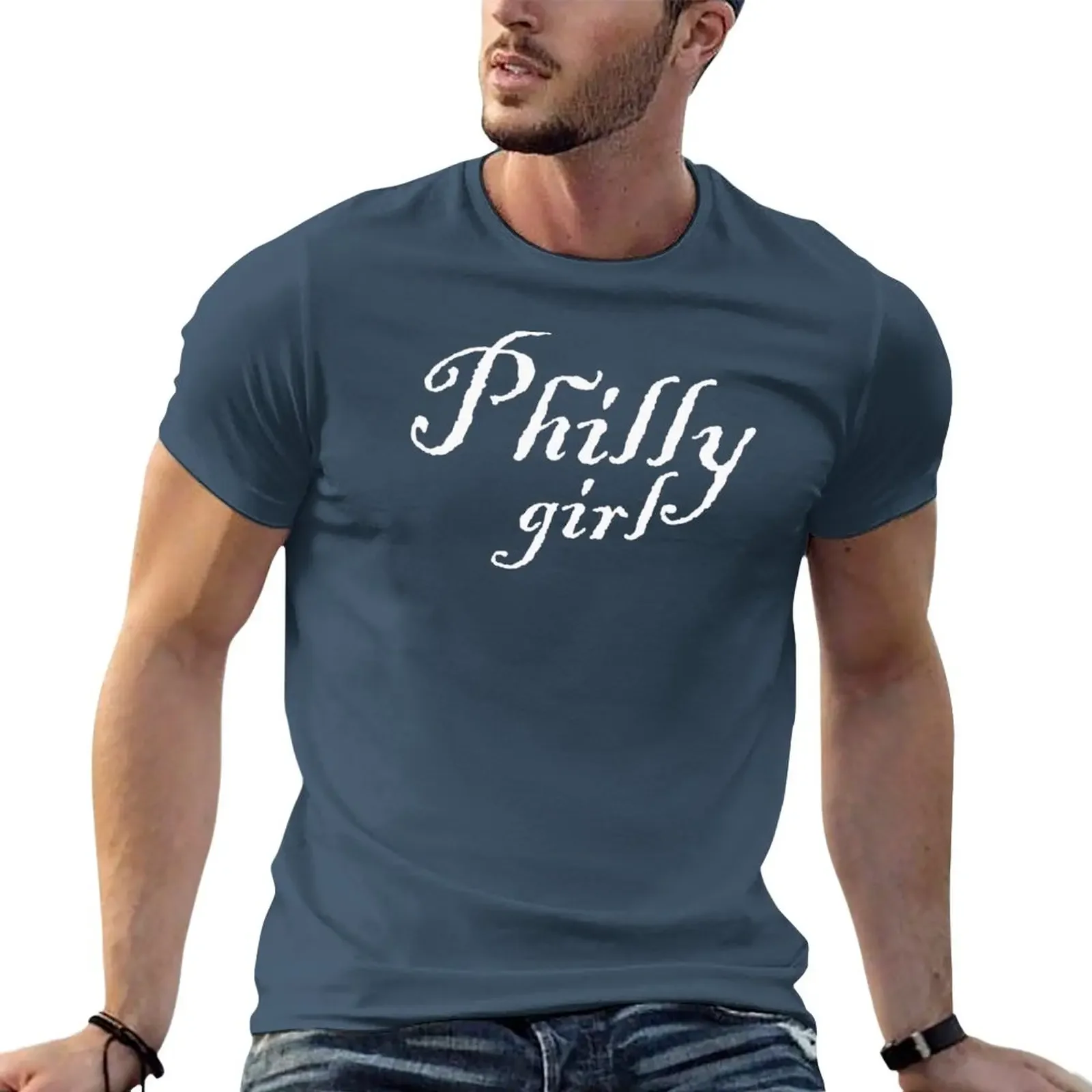 New Philly Girl T-Shirt Aesthetic clothing Short sleeve tee Tee shirt heavy weight t shirts for men